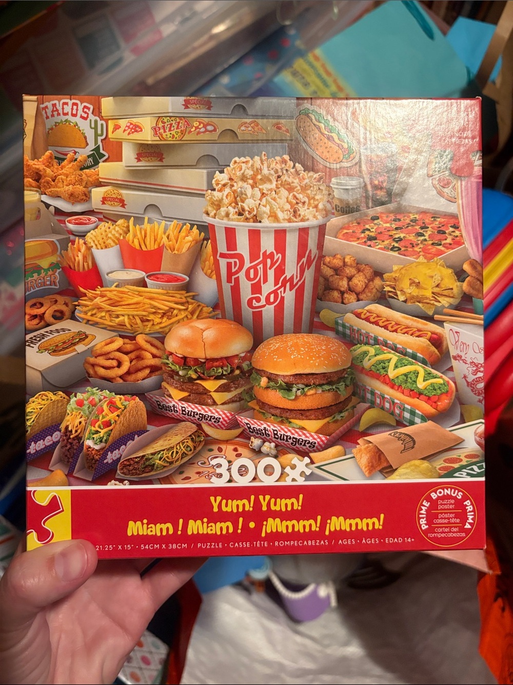 Popcorn & Fast Food Puzzle - 300 Pieces (never opened)